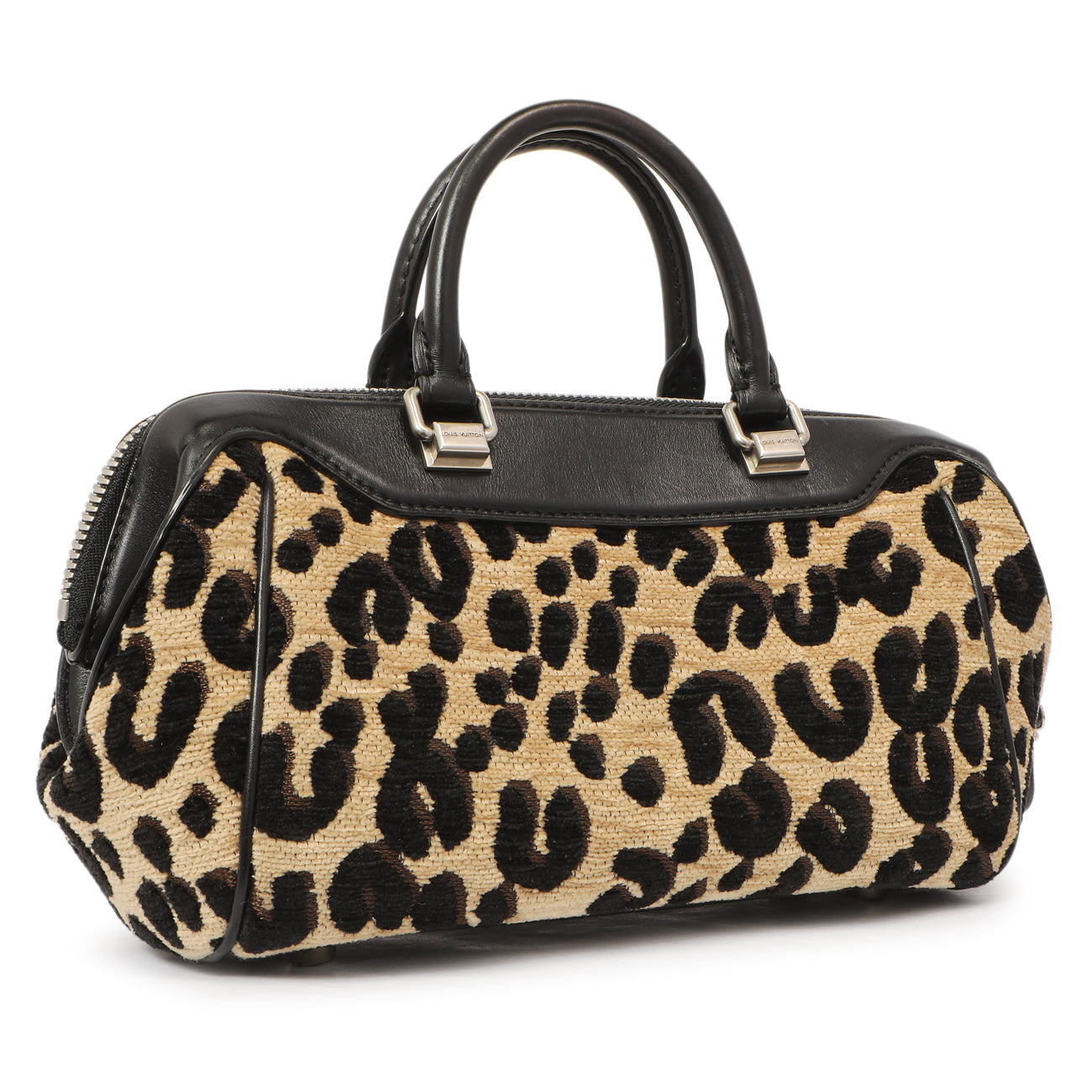 Louis Vuitton Jacquard Velvet Leopard Print Stephen Sprouse Baby Bag