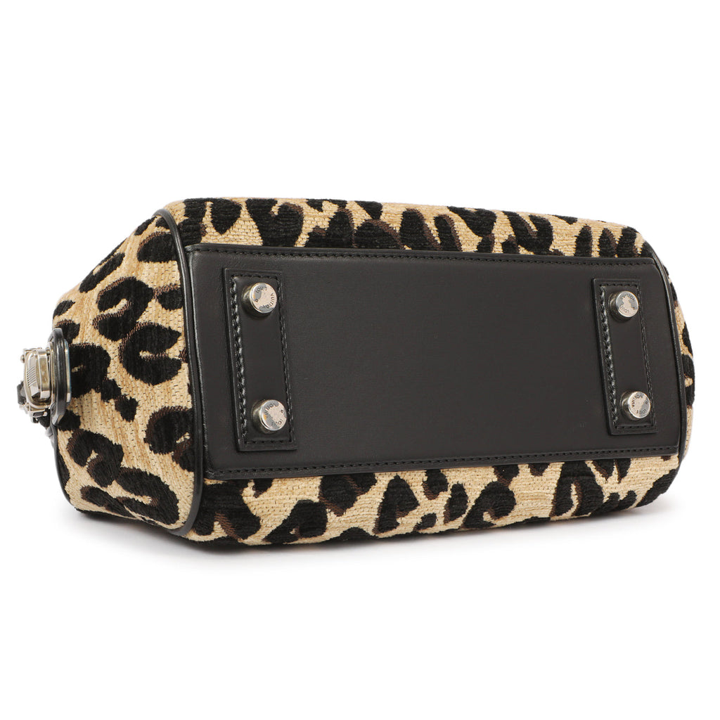 Louis Vuitton Jacquard Velvet Leopard Print Stephen Sprouse Baby Bag