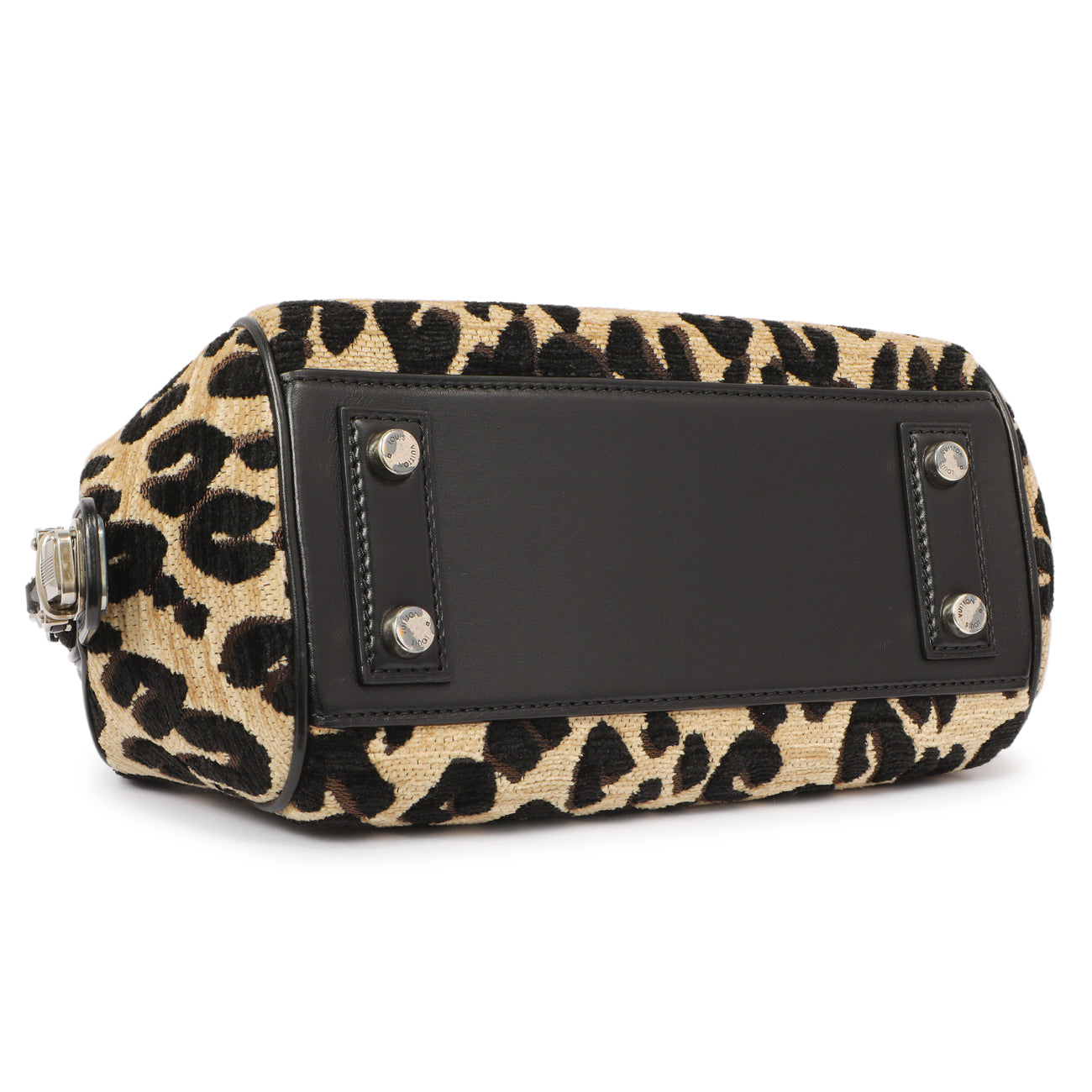 Louis Vuitton Jacquard Velvet Leopard Print Stephen Sprouse Baby Bag