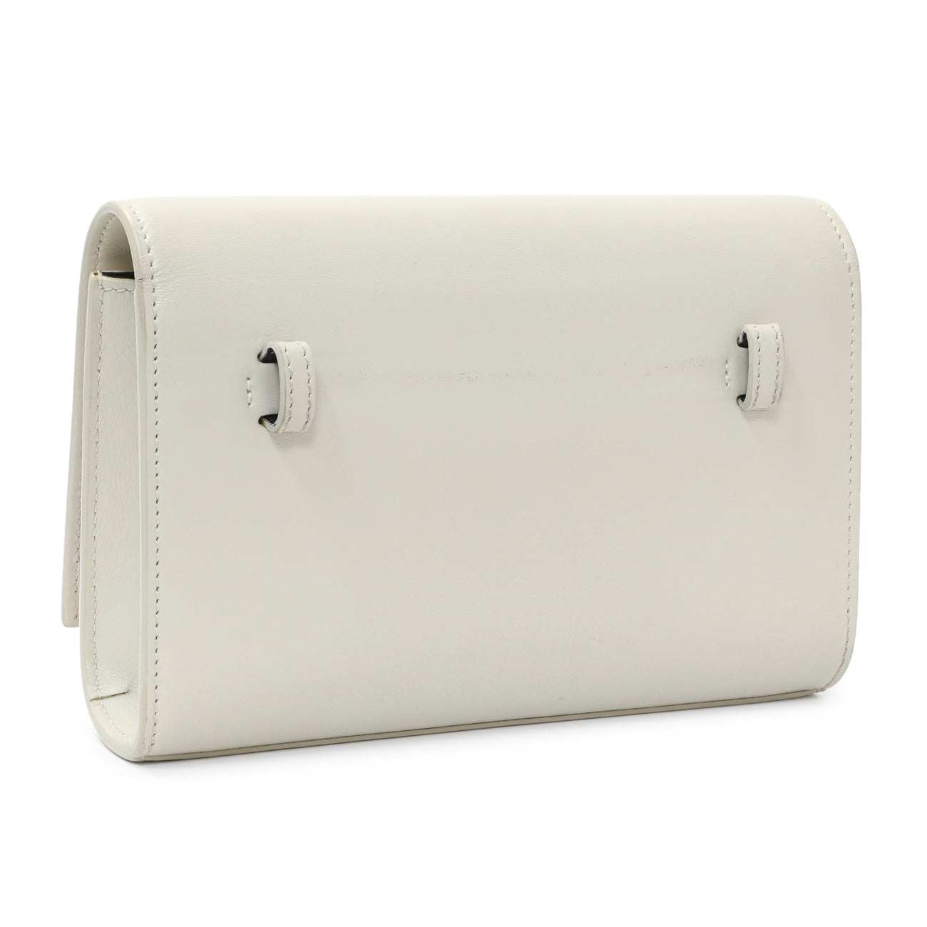 Saint Laurent Ivory Calfskin Kate Belt Bag