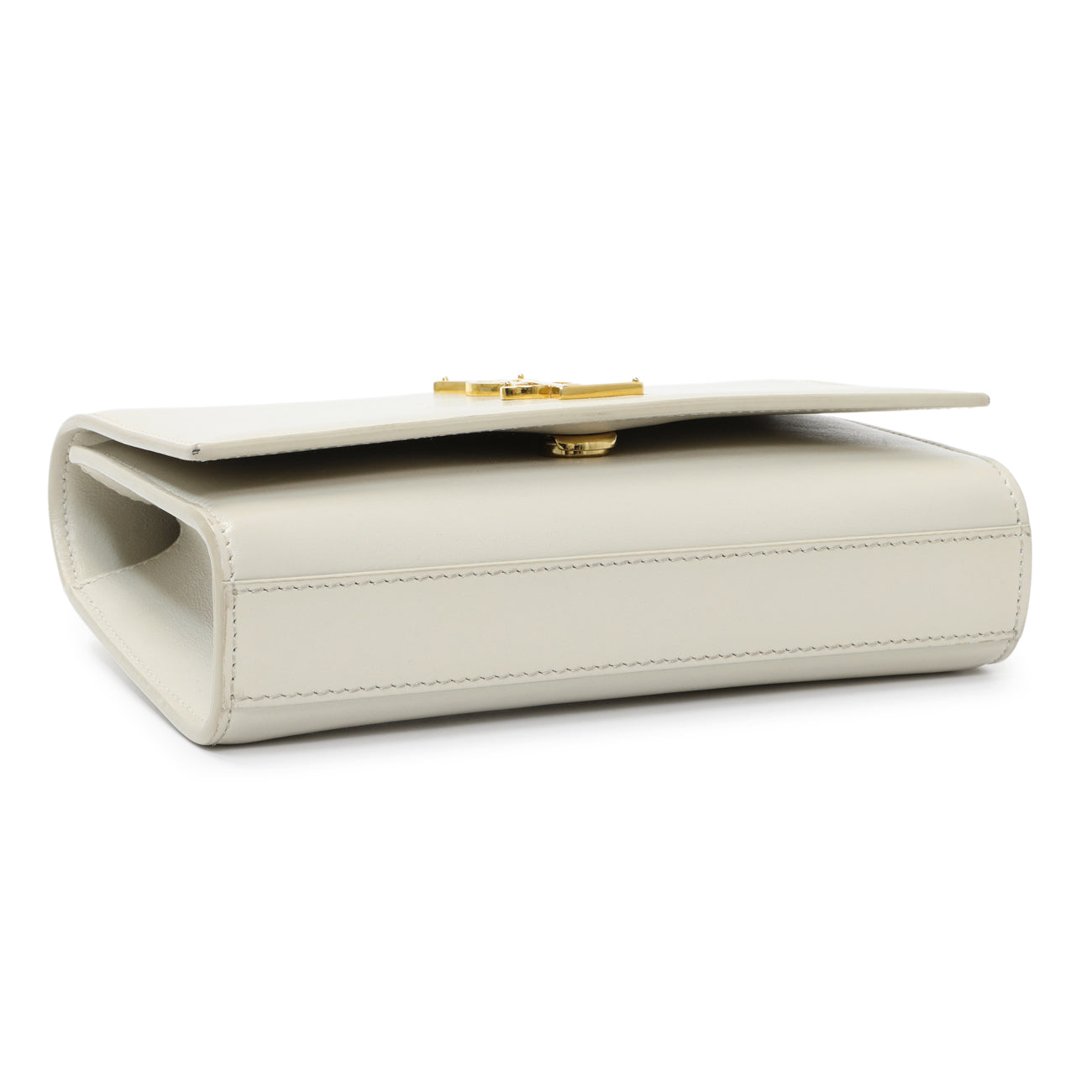 Saint Laurent Ivory Calfskin Kate Belt Bag