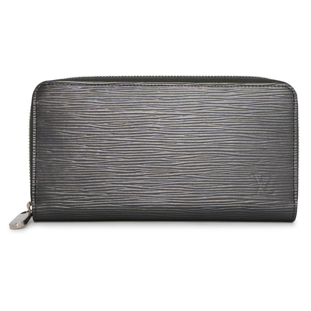 Louis Vuitton Anthracite Nacre Epi Zippy Wallet