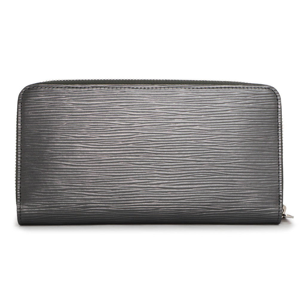 Louis Vuitton Anthracite Nacre Epi Zippy Wallet