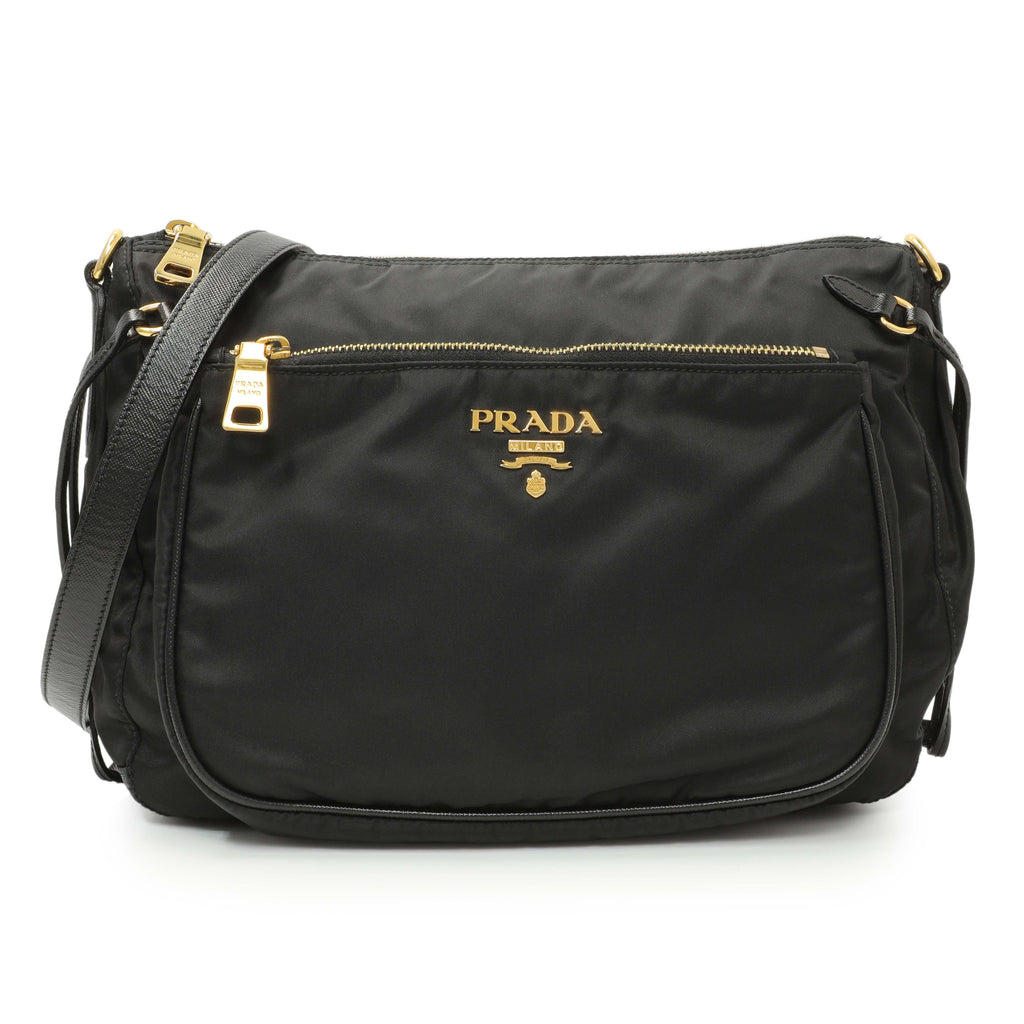 Prada Black Tessuto Nylon Crossbody