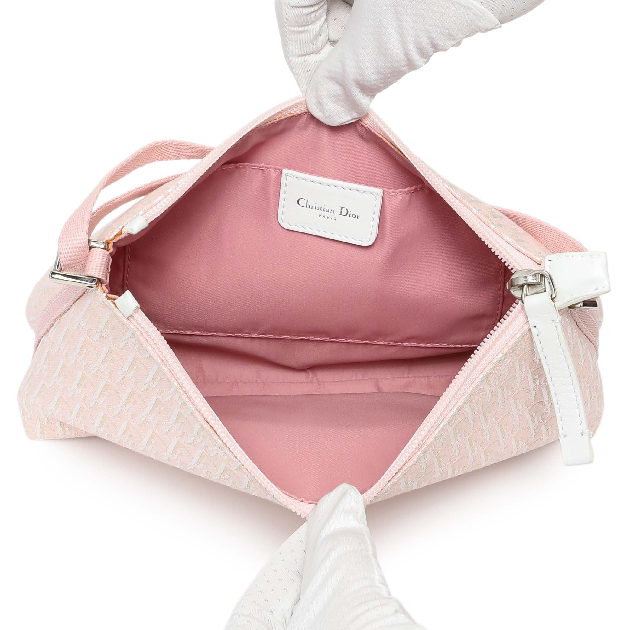 Christian Dior Pink Monogram Shoulder Bag Pochette