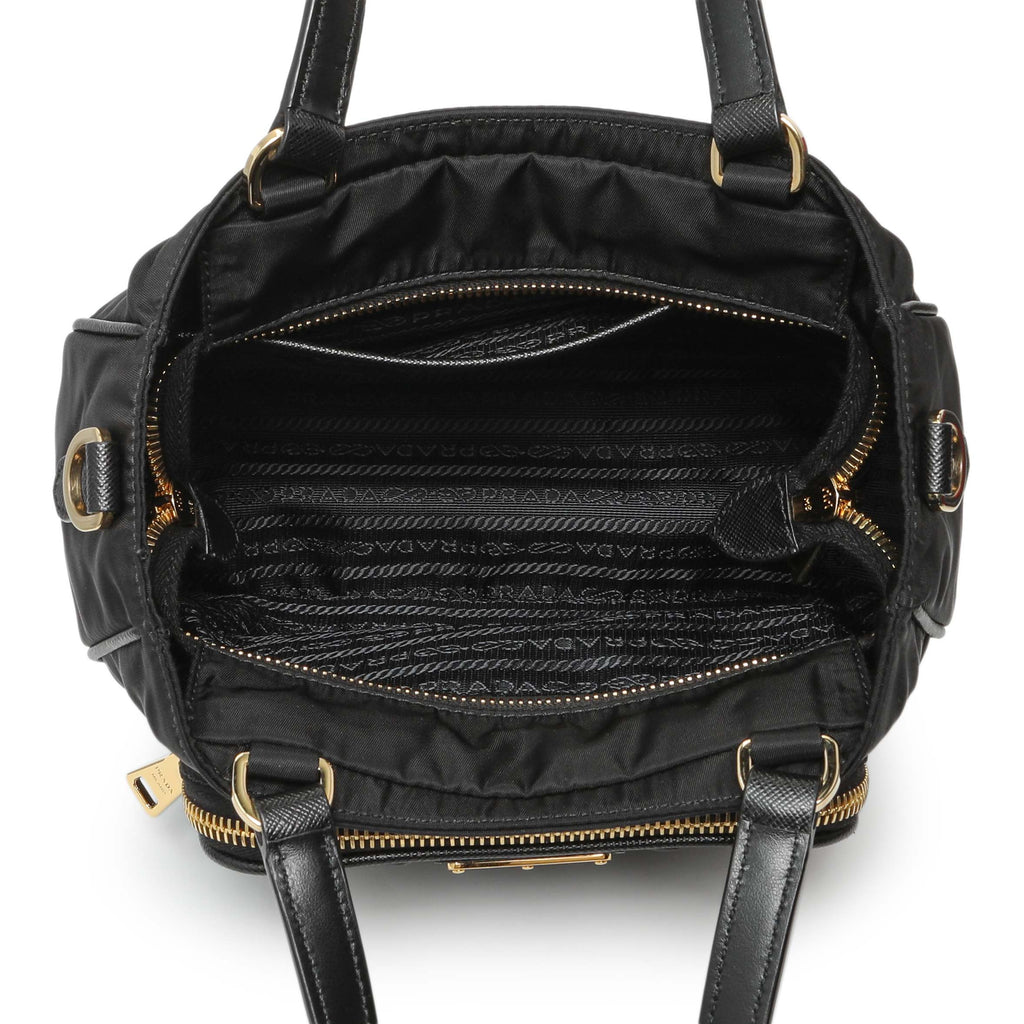 Prada Black Tessuto Front Pocket Bag