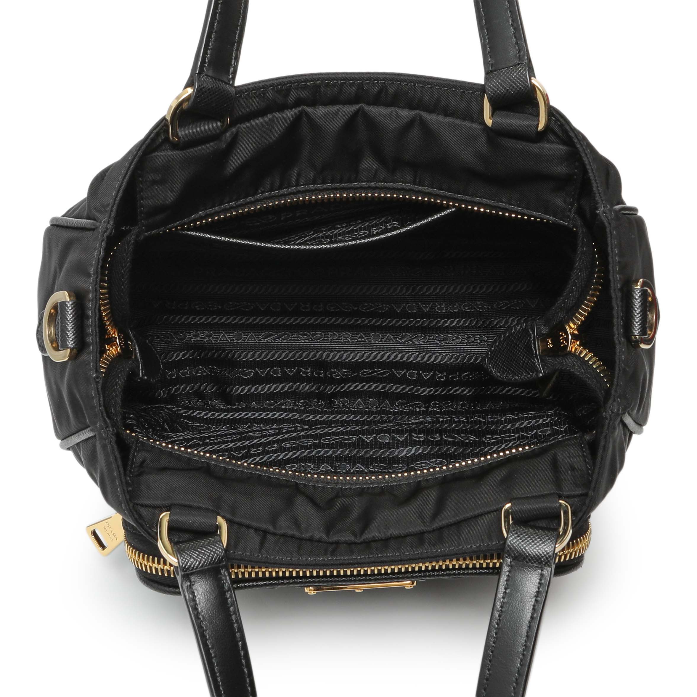 Prada Black Tessuto Front Pocket Bag