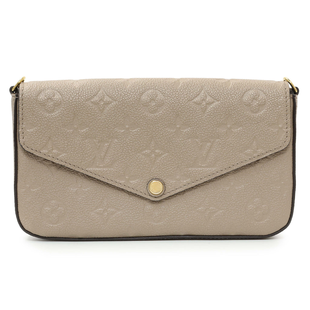 Louis Vuitton Tourterelle Empreinte Pochette Felicie Chain Wallet