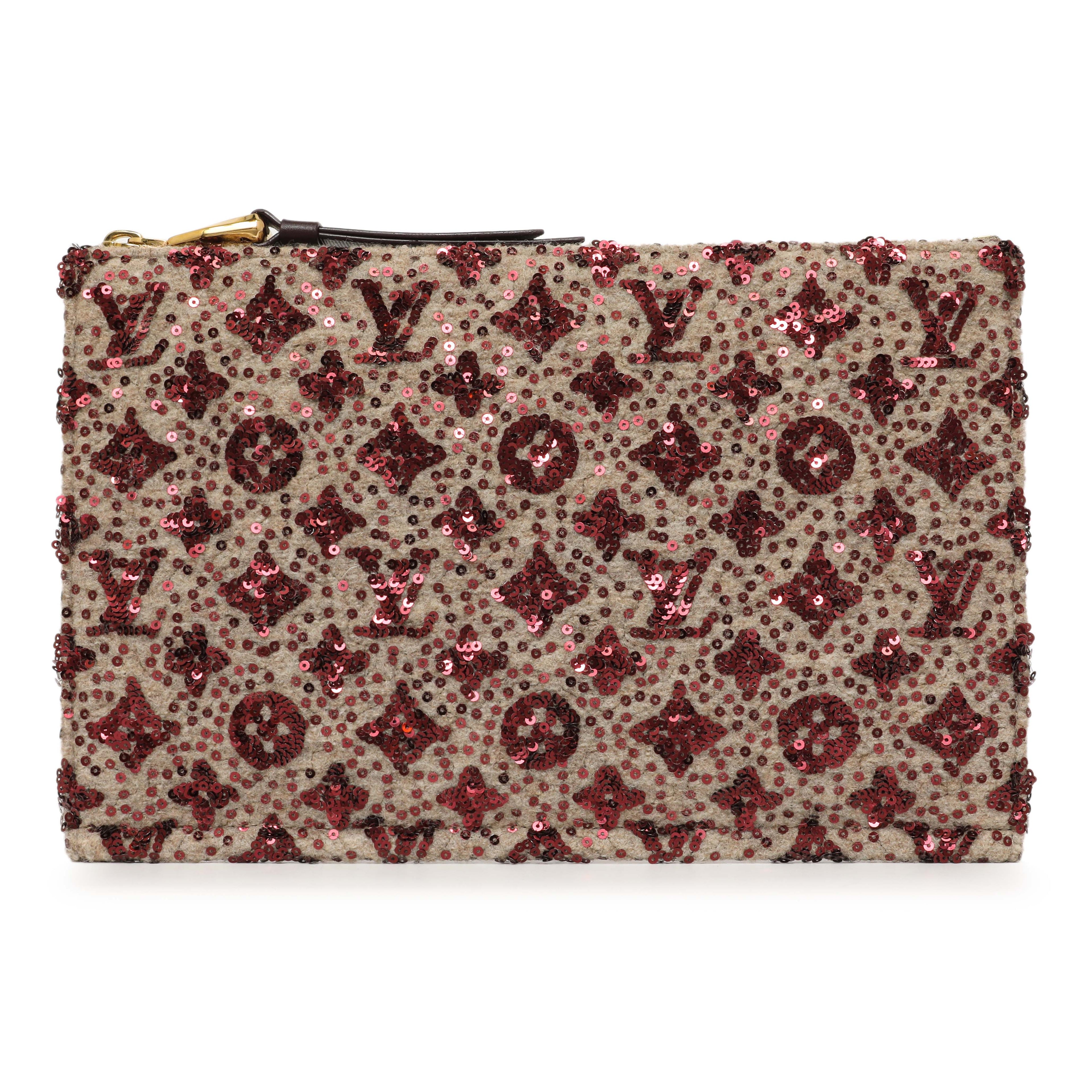 Louis Vuitton Bordeaux Sequin Monogram Sunshine Express Pochette