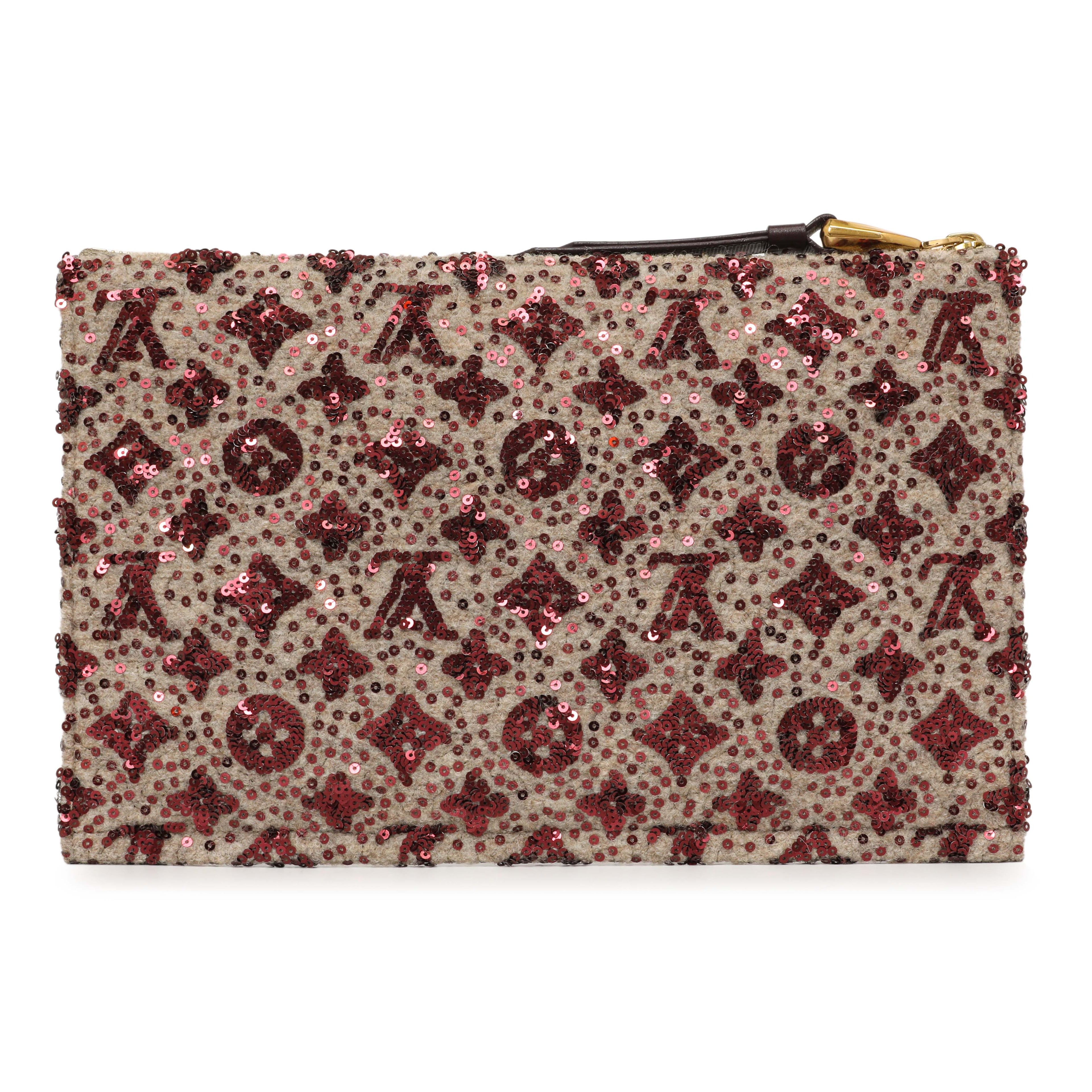 Louis Vuitton Bordeaux Sequin Monogram Sunshine Express Pochette