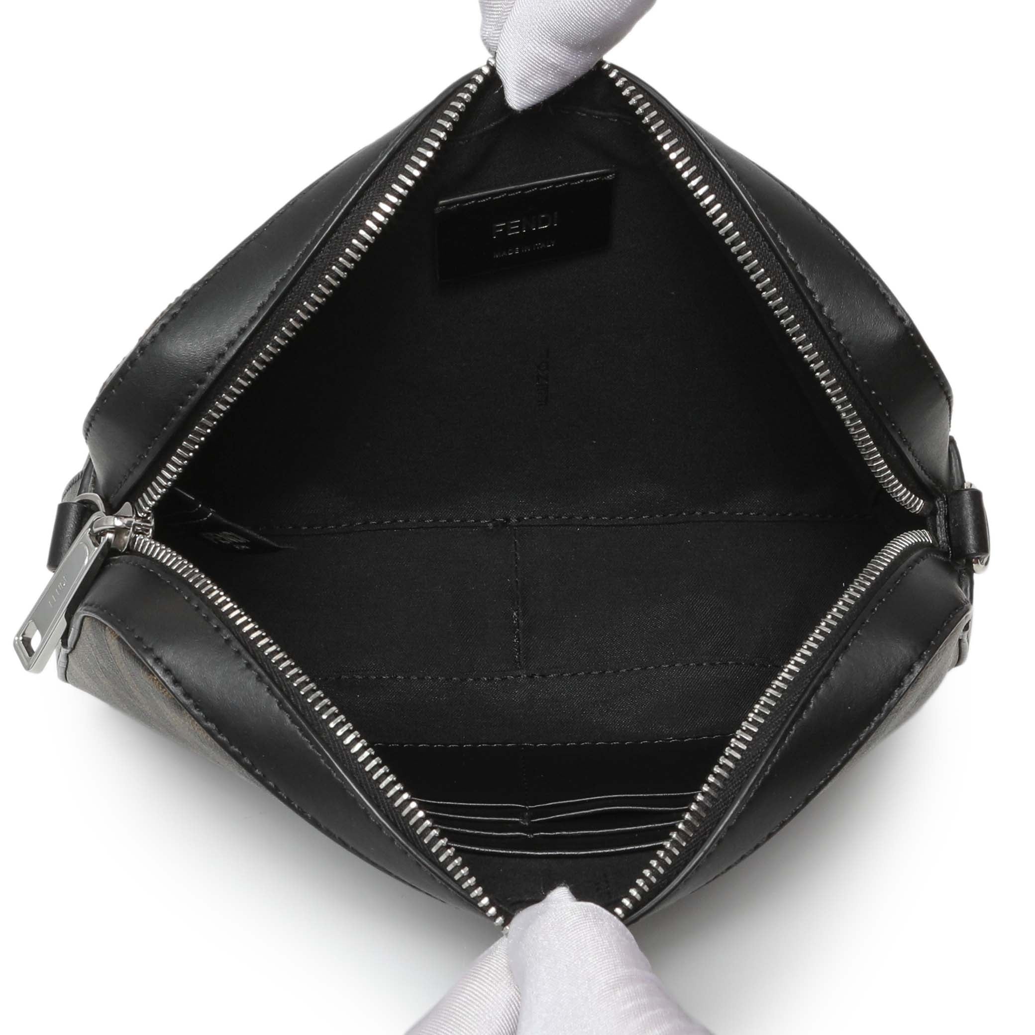 Fendi Diagonal Brown FF Canvas Camera Case