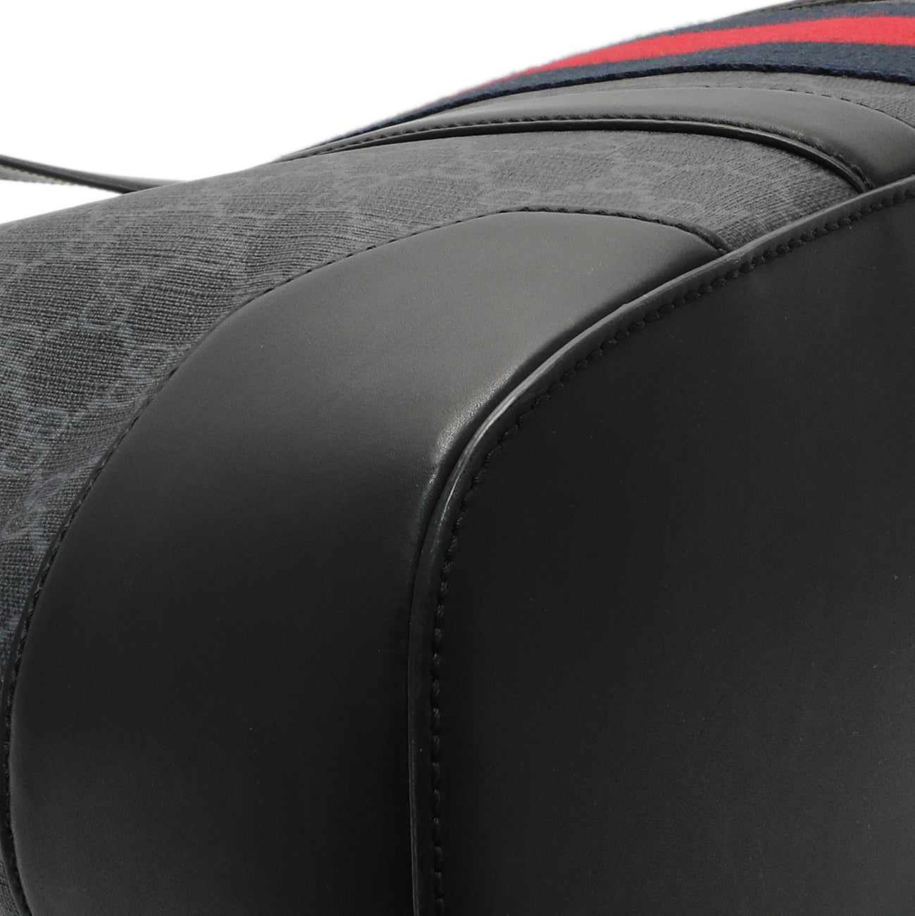 Gucci Black GG Supreme Monogram Web Tote