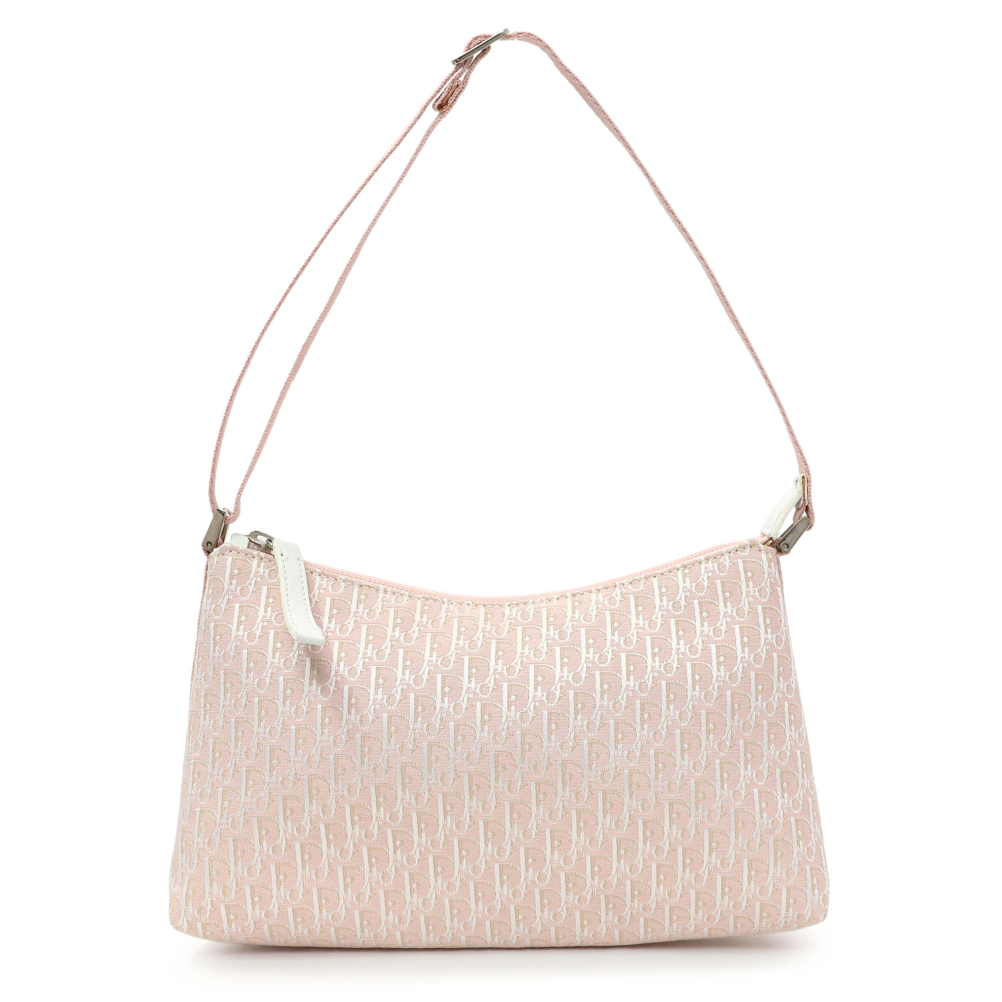 Christian Dior Pink Monogram Shoulder Bag Pochette