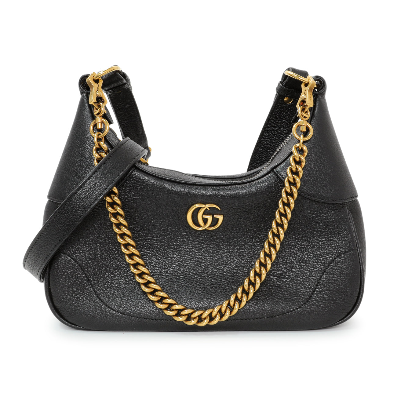 Gucci Black Goatskin Small Aphrodite Shoulder Bag