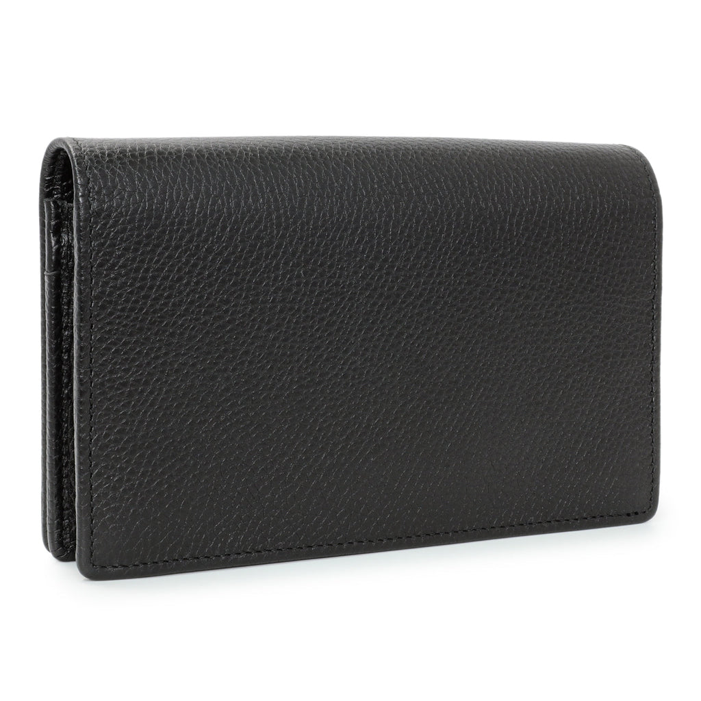 Gucci Black Pebbled Calfskin Soho Wallet on Chain