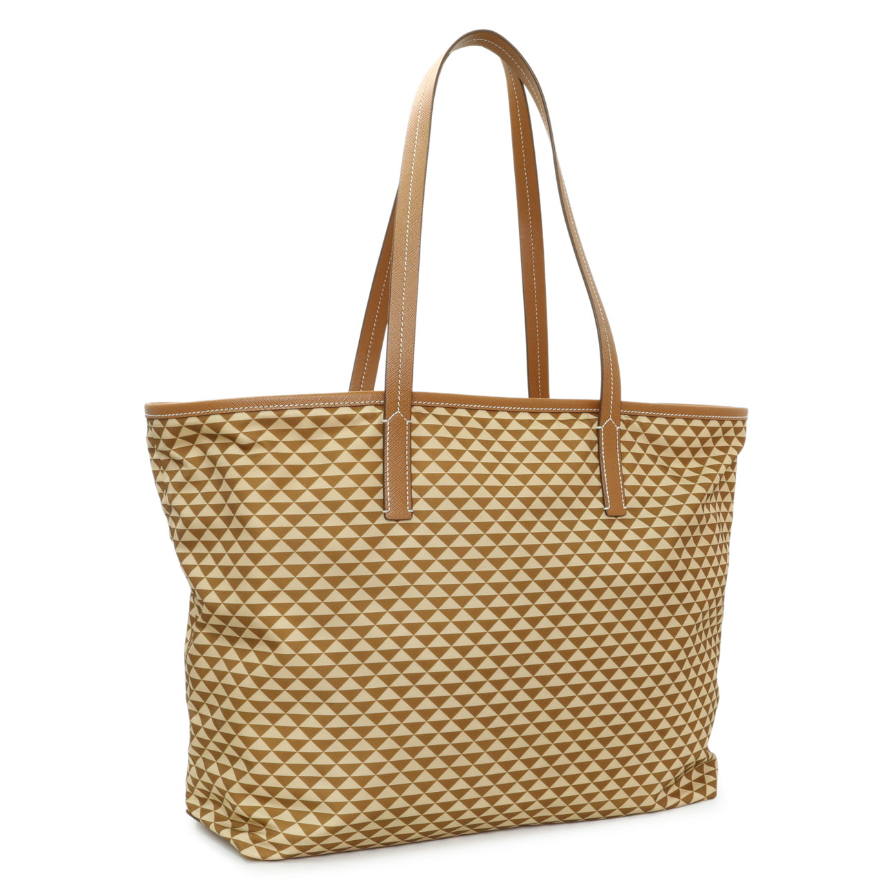 Prada Re-Nylon Saffiano Triangolo Symbole Shopping Tote