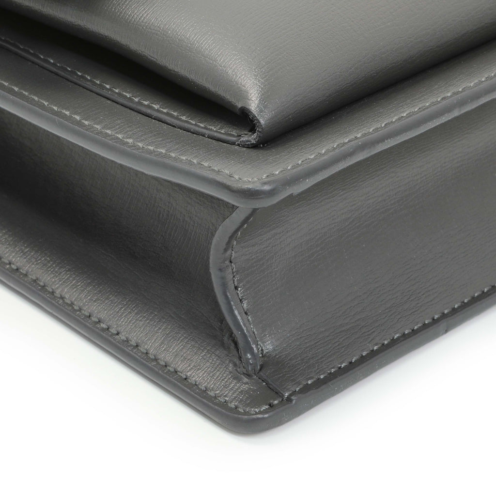 Saint Laurent Grey Calfskin Medium Monogram Sunset