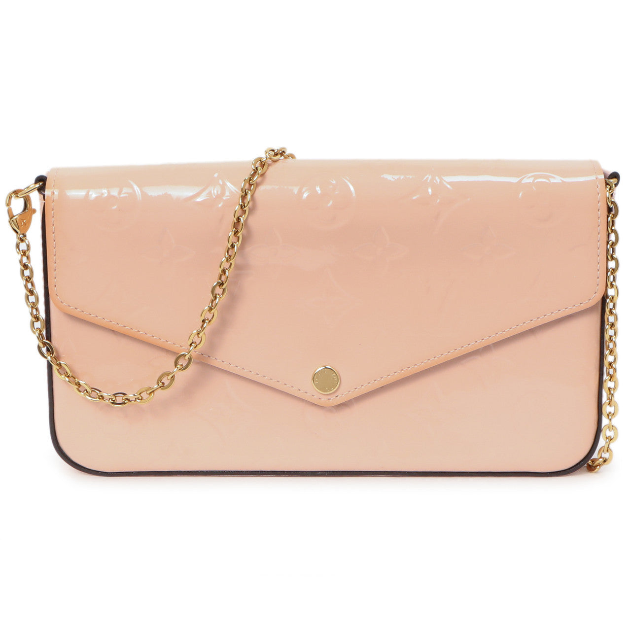 Louis Vuitton Rose Ballerine Vernis Pochette  Felicie