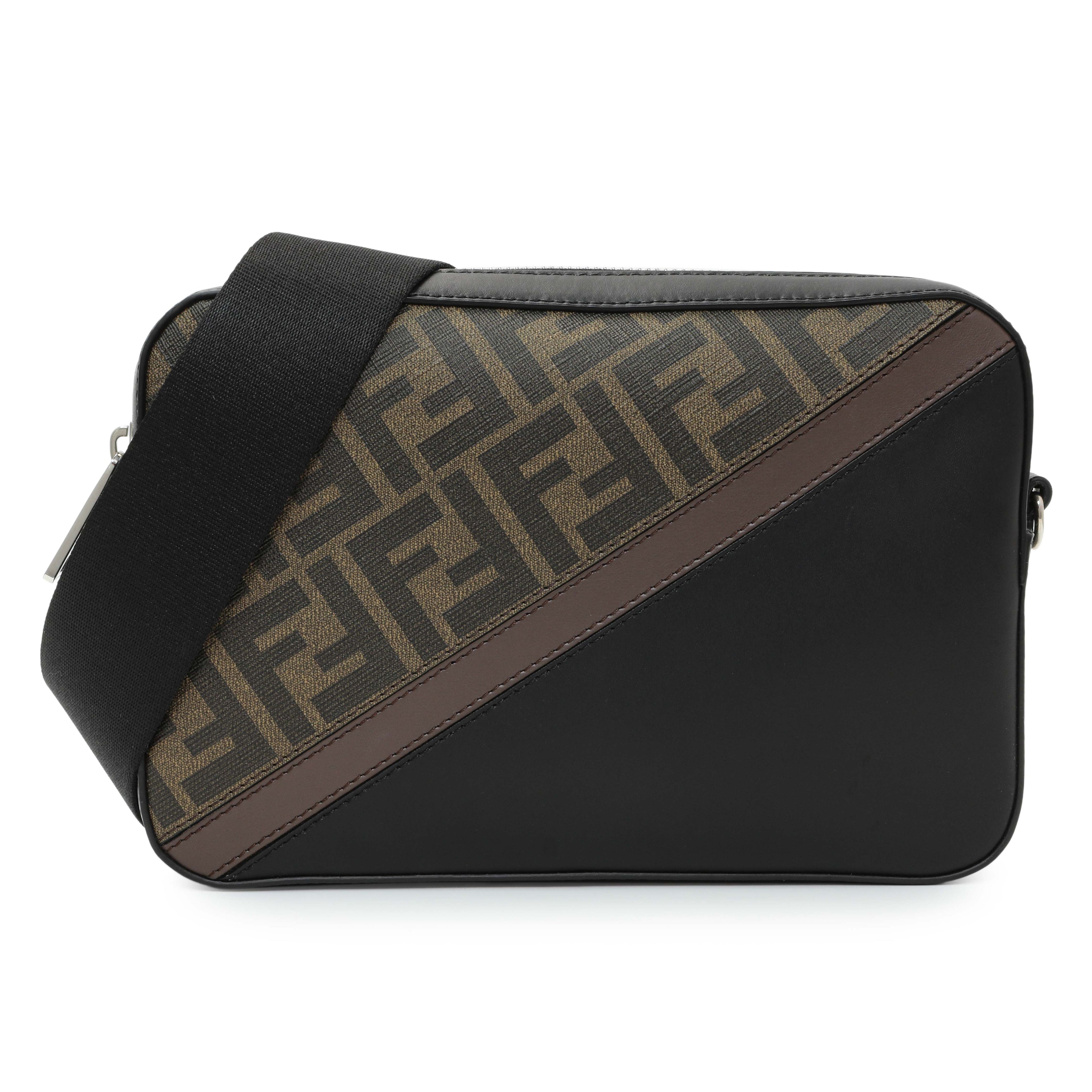 Fendi Diagonal Brown FF Canvas Camera Case