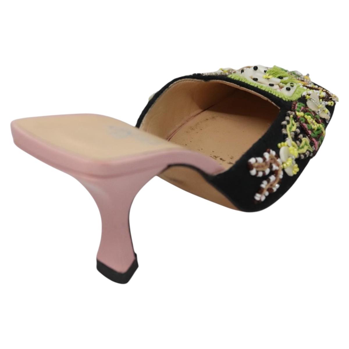 FENDI High Heels Canvas 35 1/2 Pink 101094