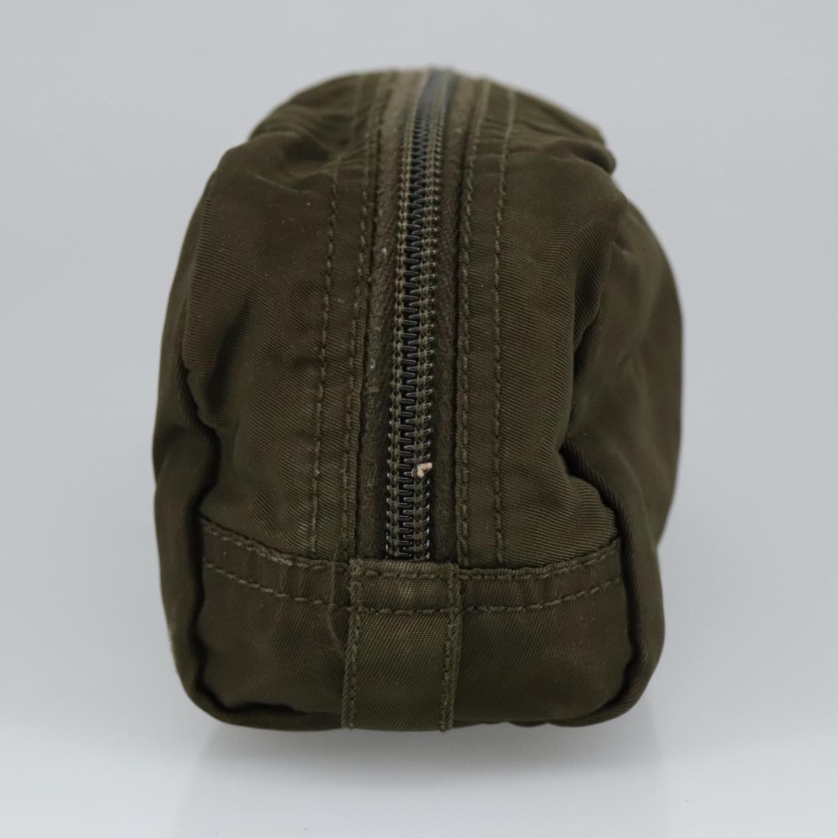 PRADA Pouch Nylon Khaki 101120