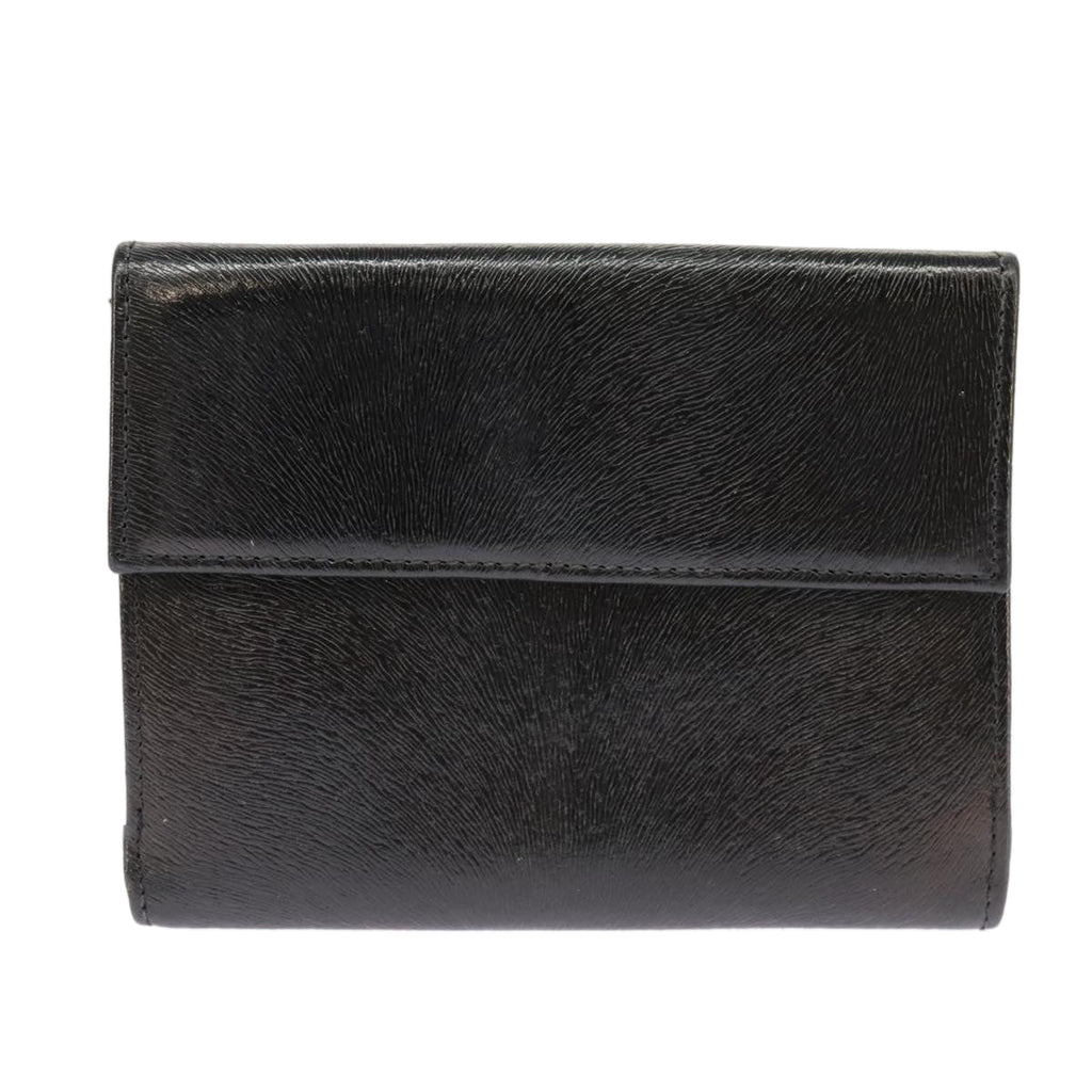 FENDI Wallet Leather Black 101125