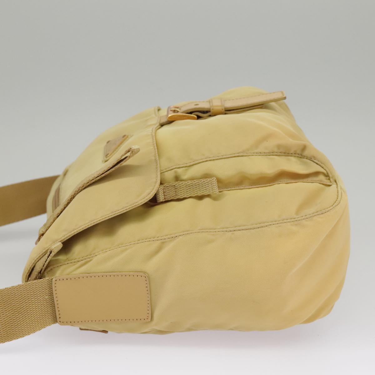 PRADA Shoulder Bag Nylon Beige 101189