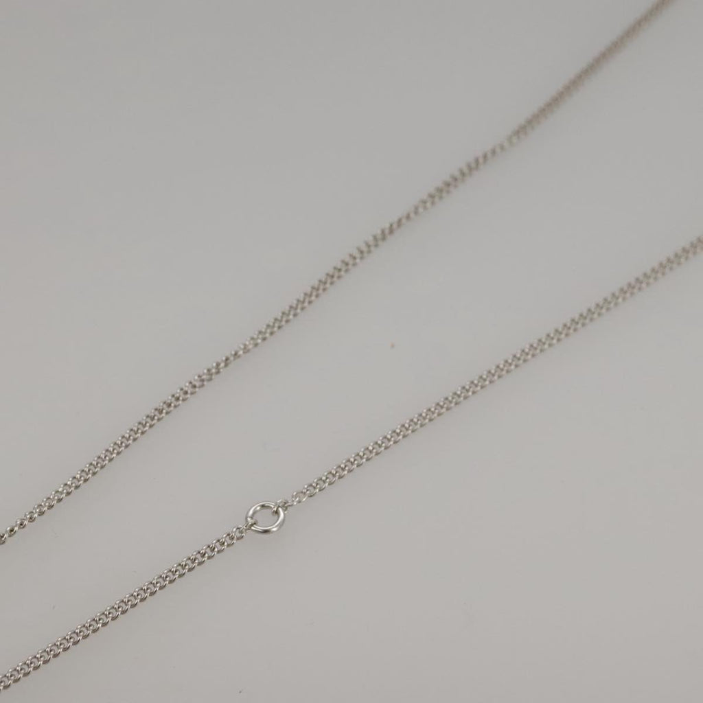 CHANEL Necklace metal Silver CC 101323A