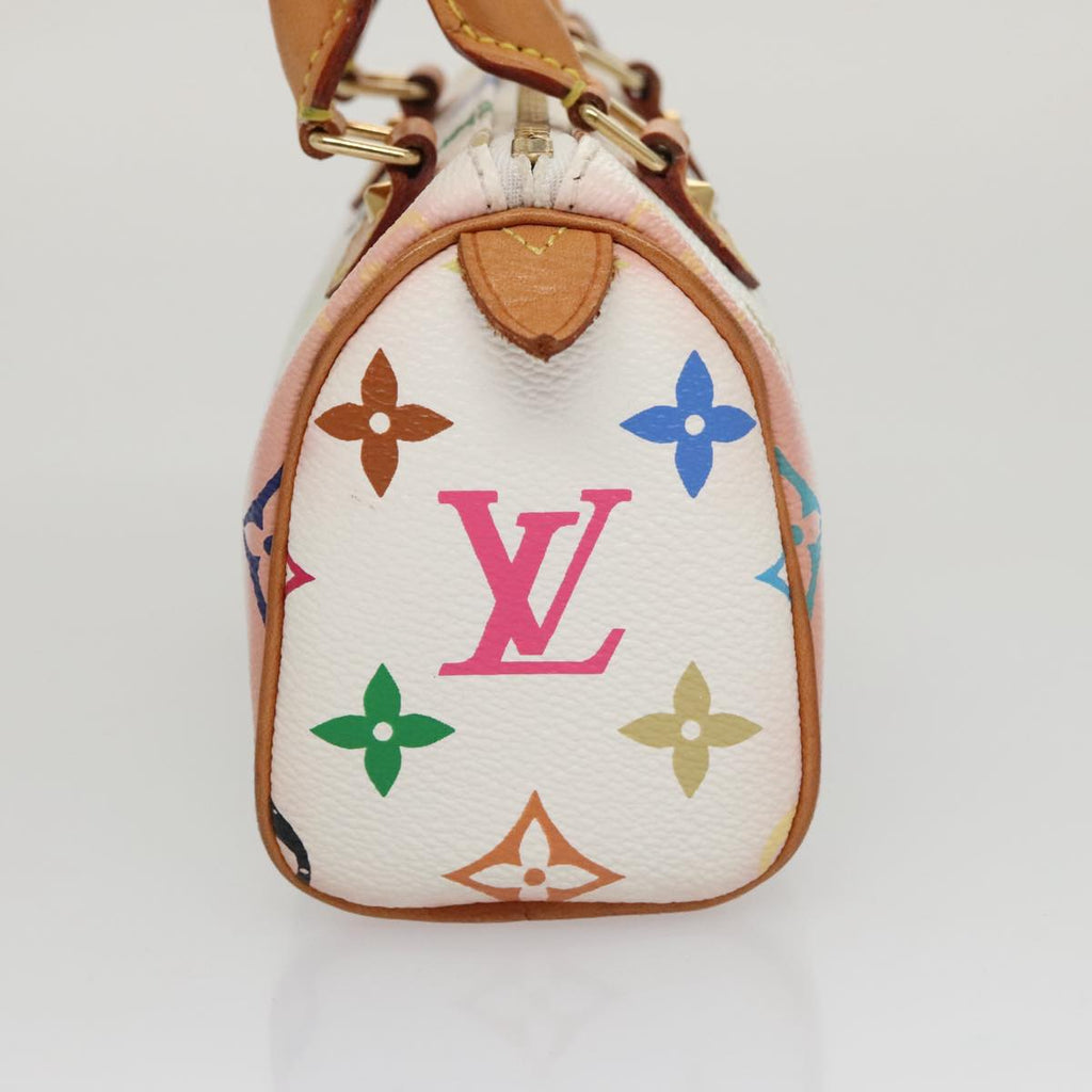 LOUIS VUITTON Monogram Multicolor Mini Speedy Hand Bag White M92645 101826V