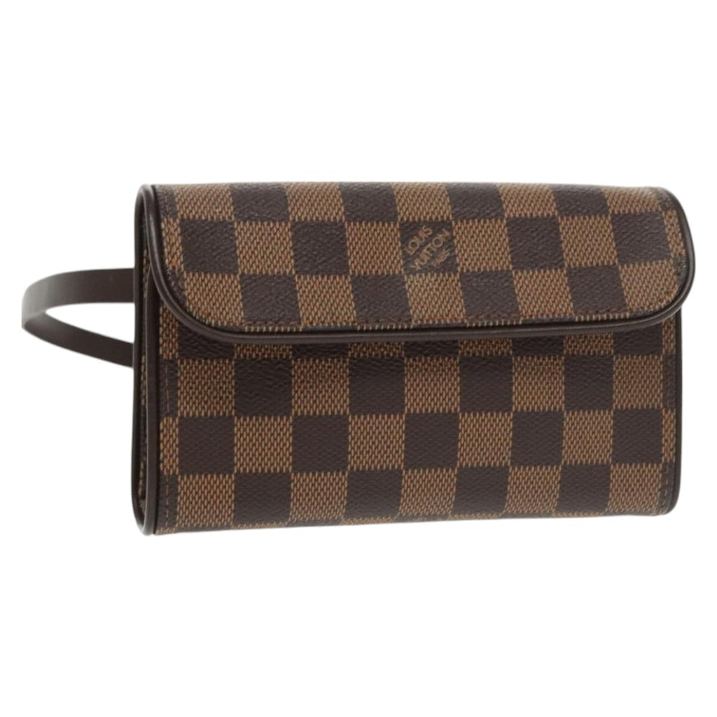 LOUIS VUITTON Damier Ebene Pochette Florentine Waist Bag N51856 LV 102487AV