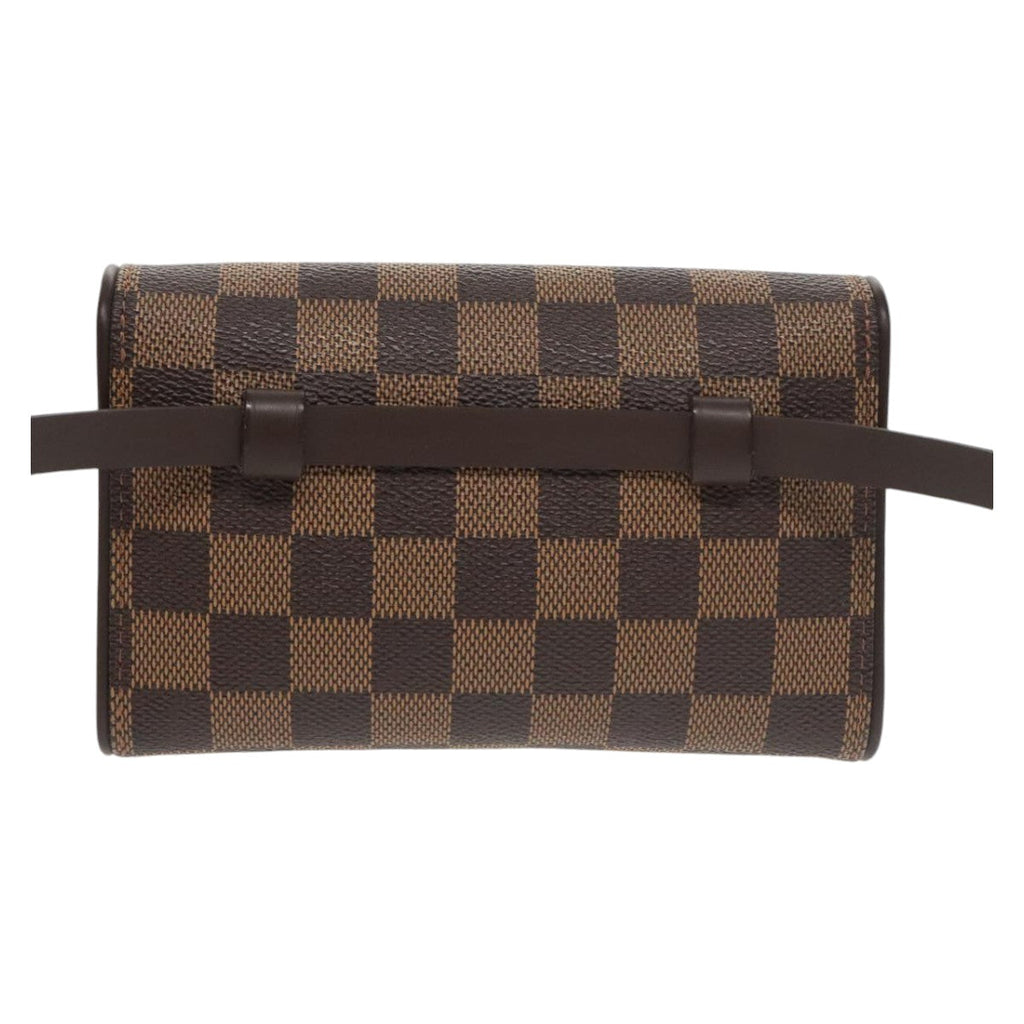 LOUIS VUITTON Damier Ebene Pochette Florentine Waist Bag N51856 LV 102487AV