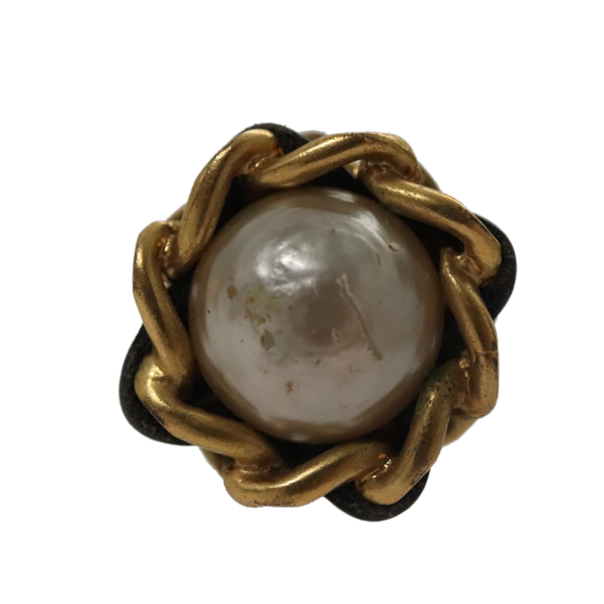 CHANEL Earring metal Gold CC 103474