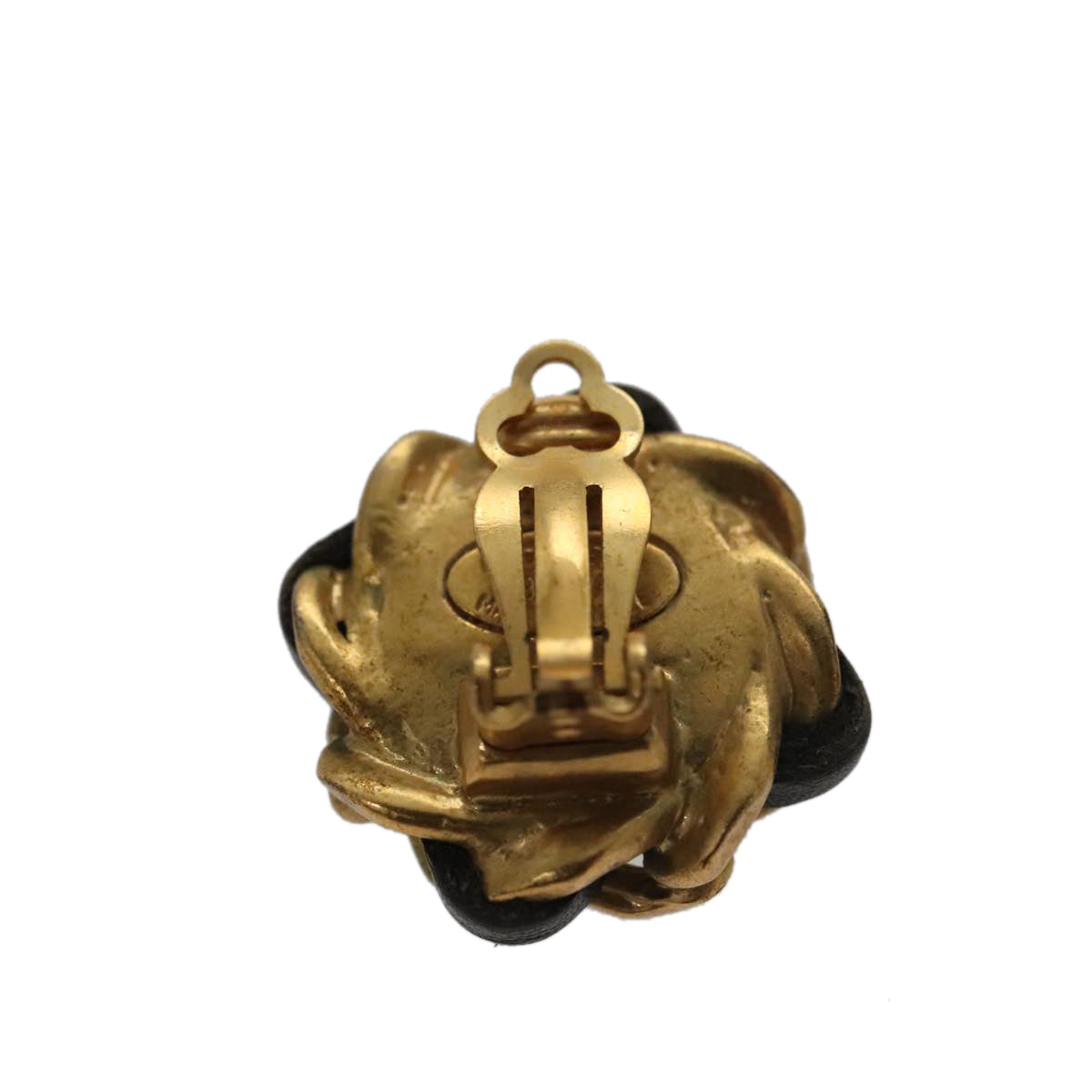 CHANEL Earring metal Gold CC 103474