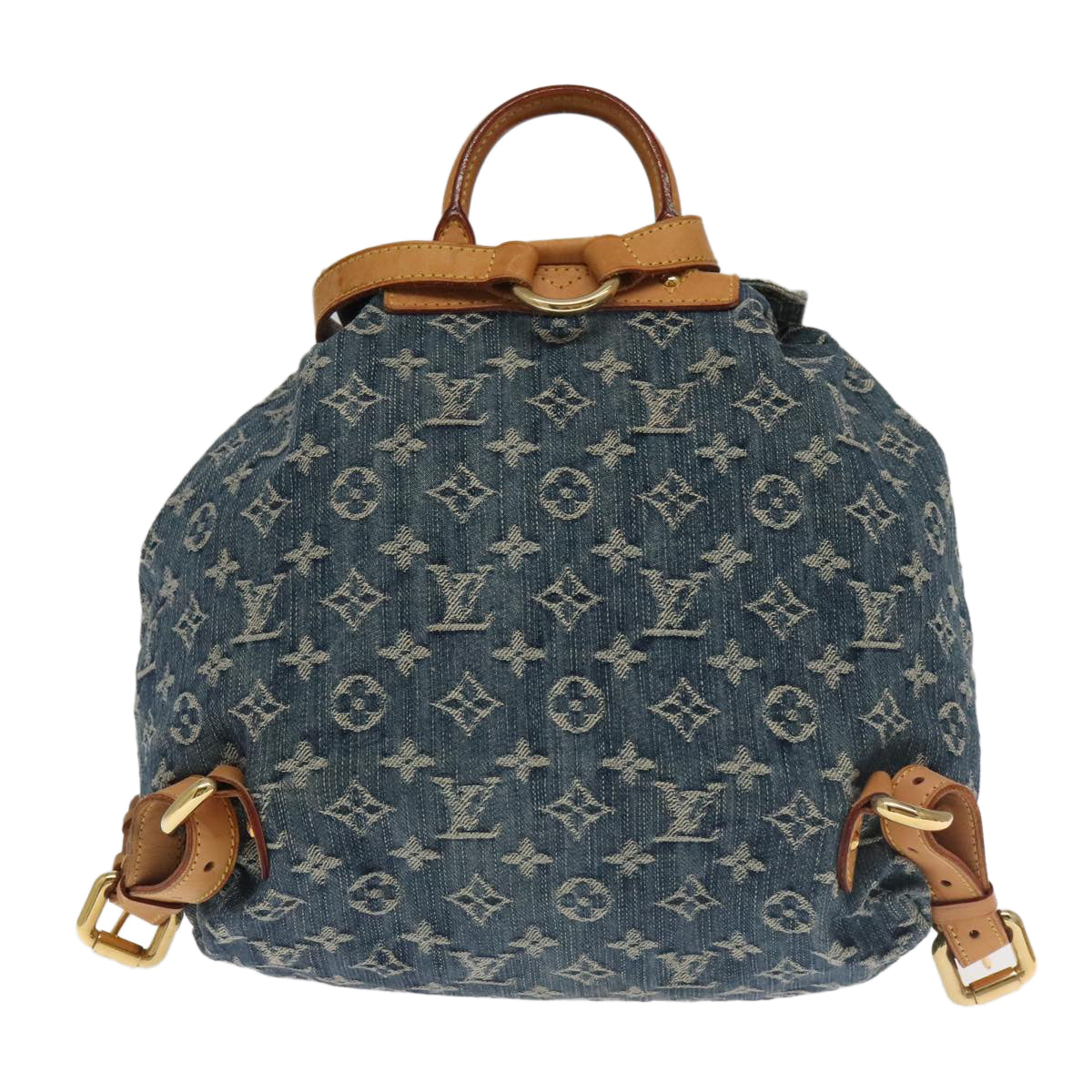 LOUIS VUITTON Monogram Denim Sac A DosGM Backpack Blue M95056 LV 106296AV