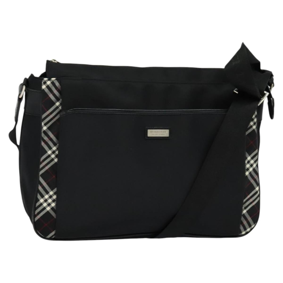 BURBERRY Black label Shoulder Bag Nylon Black 106773