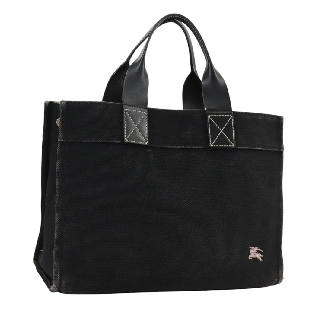 BURBERRY Blue Label Hand Bag Canvas Black 106862