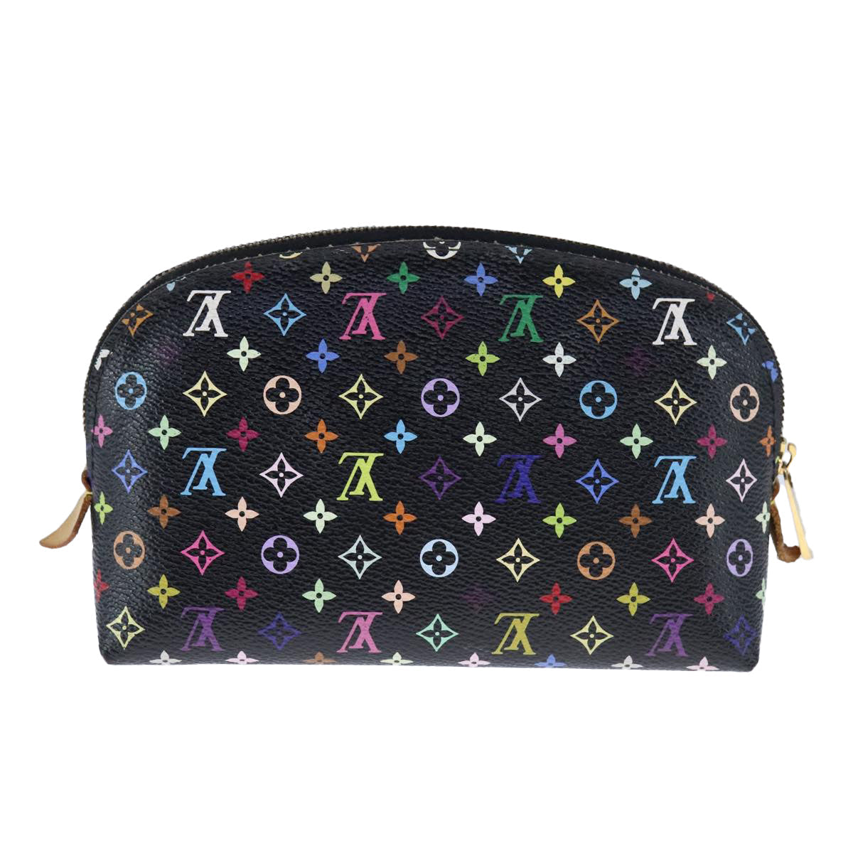 LOUIS VUITTON Monogram Multicolor Pochette Cosmetic Black M47355 LV 107845