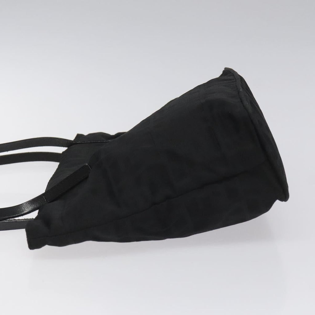 FENDI Zucca Canvas Hand Bag Black 108264