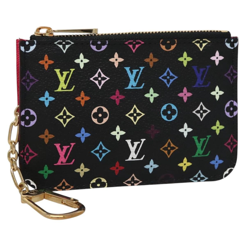 LOUIS VUITTON Multicolor Pochette Cles NM Coin Purse Black M93735 110059AM