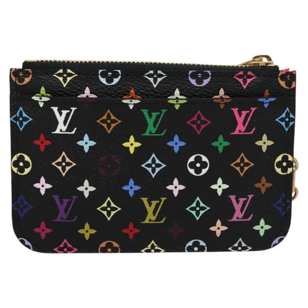 LOUIS VUITTON Multicolor Pochette Cles NM Coin Purse Black M93735 110059AM