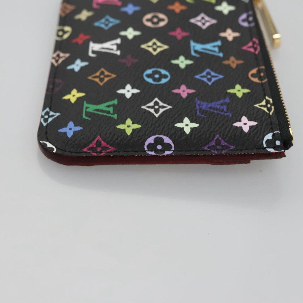 LOUIS VUITTON Multicolor Pochette Cles NM Coin Purse Black M93735 110059AM