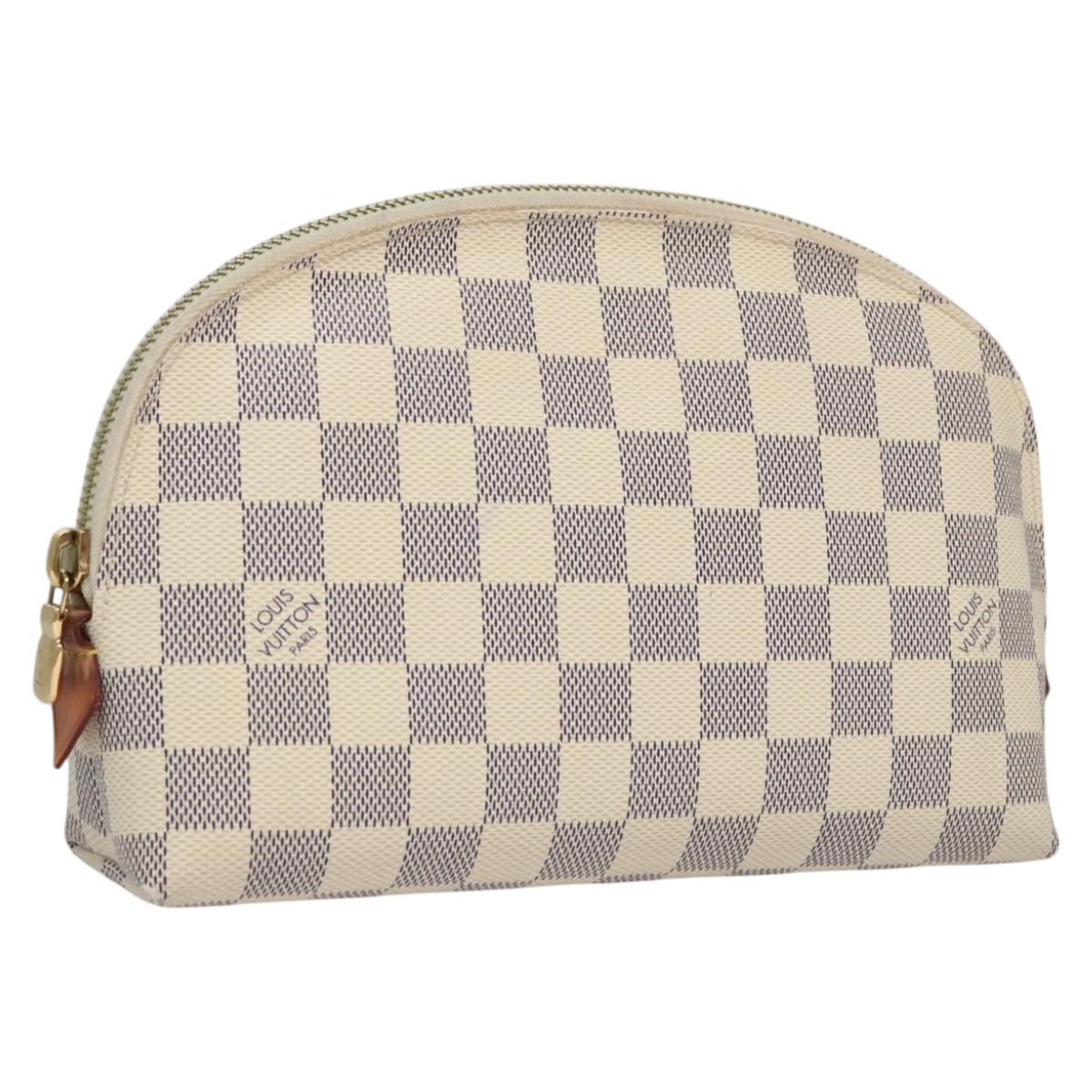 LOUIS VUITTON Damier Azur Pochette Cosmetic GM Pouch N23346 LV 110125V