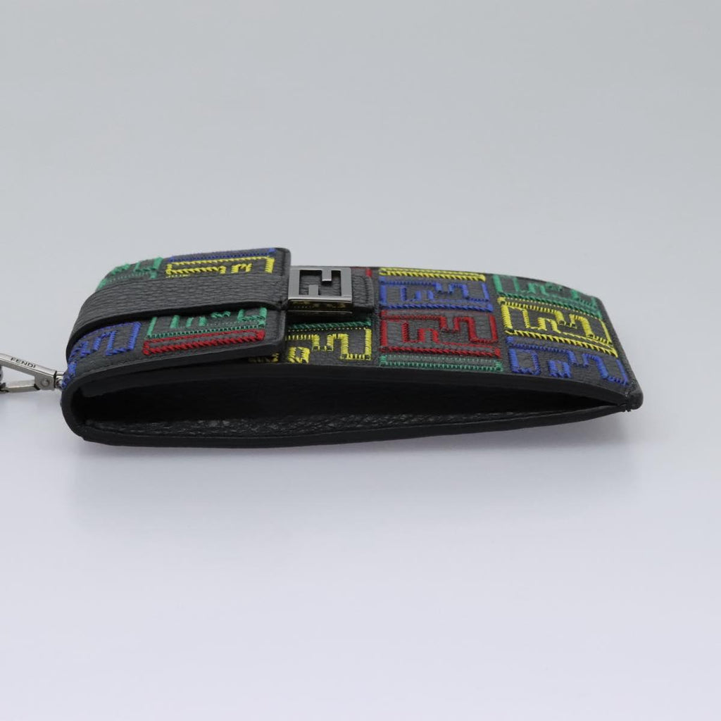 FENDI Zucca Canvas Smartphone Pochette Pouch Black 110673
