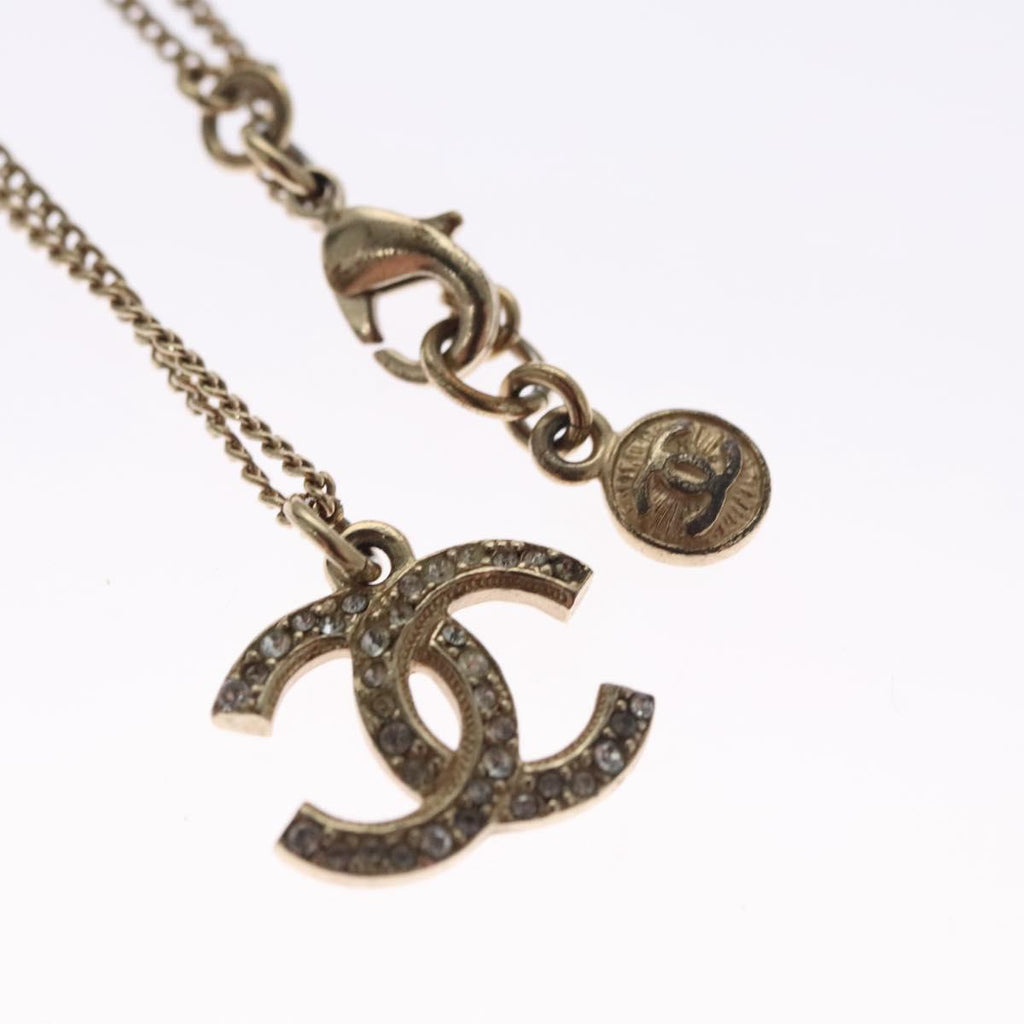 CHANEL Necklace metal Gold CC 110931