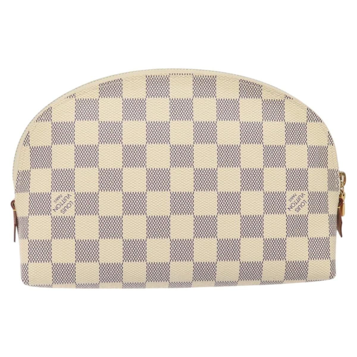 LOUIS VUITTON Damier Azur Pochette Cosmetic GM Pouch N23346 LV 113671V