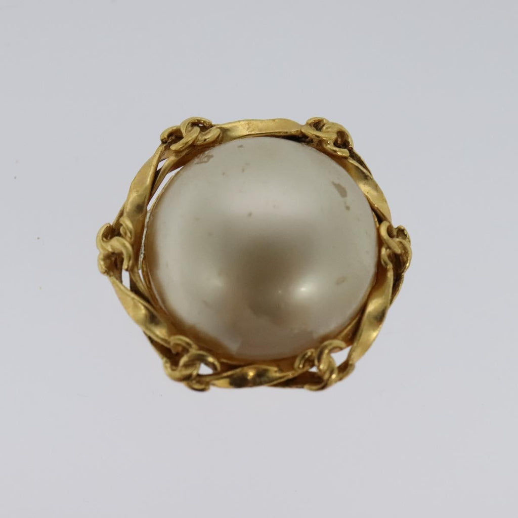 CHANEL Earring metal Gold CC 114148