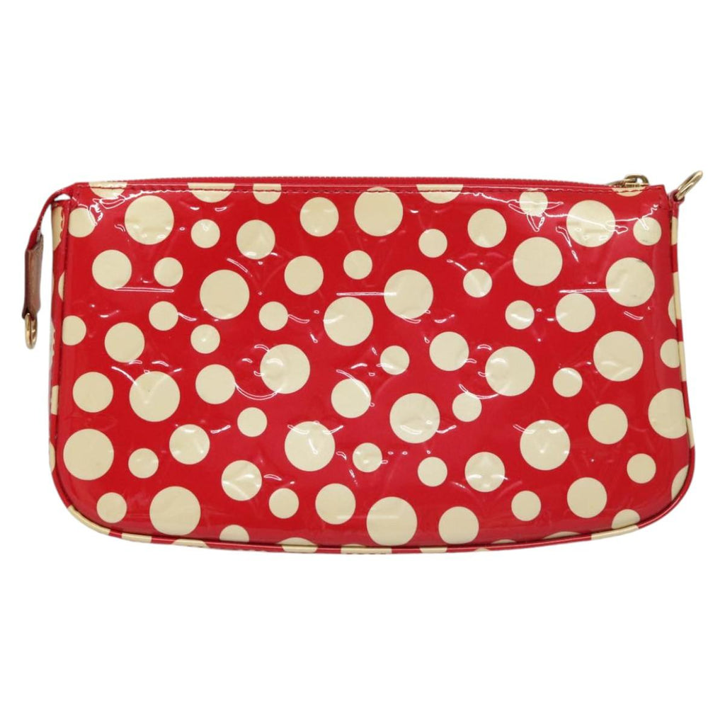 LOUIS VUITTON Vernis Yayoi Kusama Pochette Accessoires Red M91428 114952AM