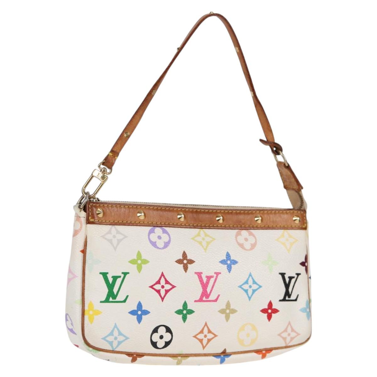 LOUIS VUITTON Multicolor Pochette Accessoires Pouch White M92649 115216V