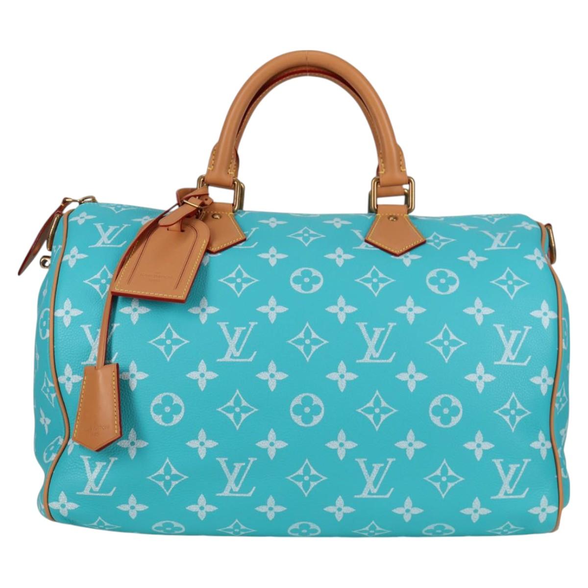 LOUIS VUITTON Speedy P9 Bandouliere 40 Bag Turquoise Blue M11563 115230SM