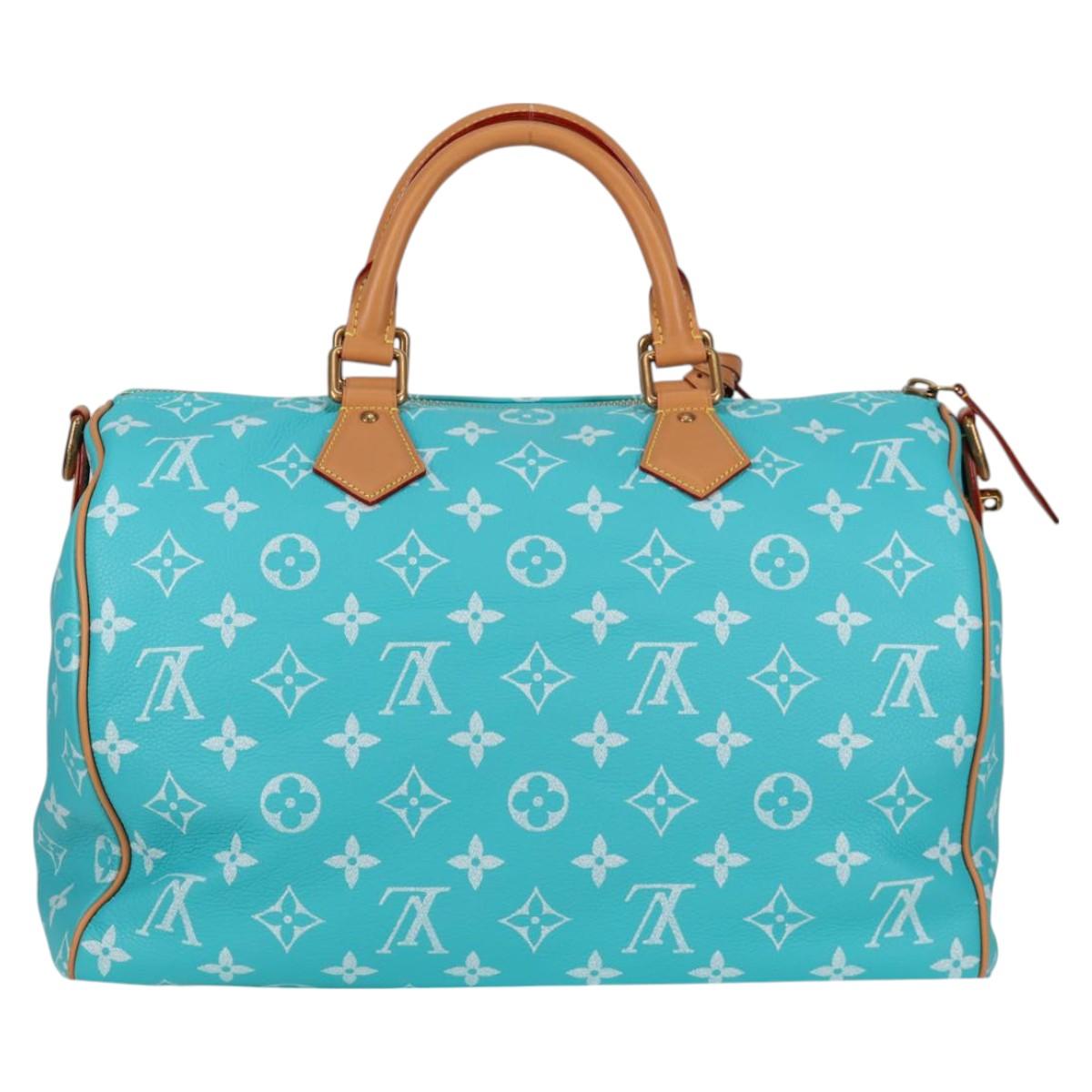 LOUIS VUITTON Speedy P9 Bandouliere 40 Bag Turquoise Blue M11563 115230SM